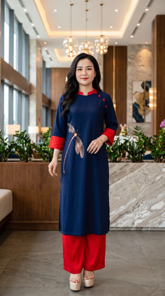 Áo dài AD75 màu Than